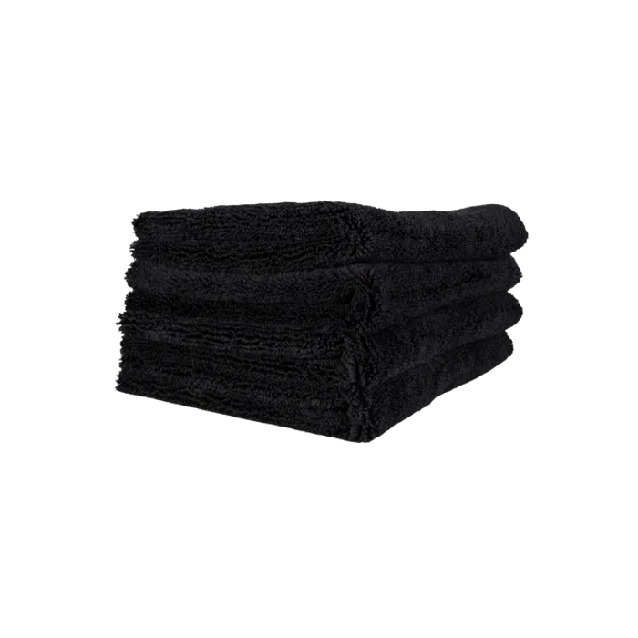 Laveta microfibra profesionala neagra Ewocar, 400gsm